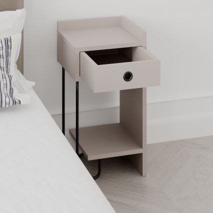Nachttisch SONY Taupe