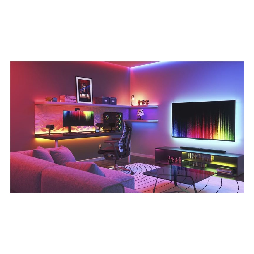Nanoleaf - Dimmbarer LED-RGBW-Verlängerungsstreifen ESSENTIALS 2700-6500K Wi-Fi 2m