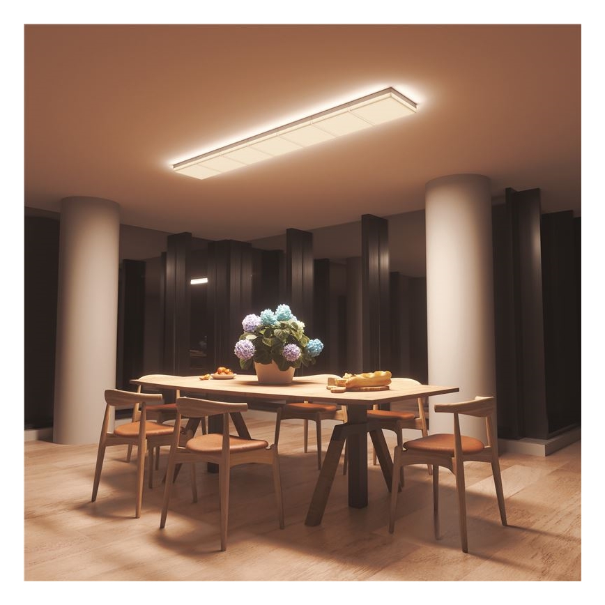 Nanoleaf - SET 3x dimmbare RGBW-LED-Deckenleuchten SKYLIGHT (1×18W/230V + 2×16W/230V) 2700–6500K Wi‑Fi