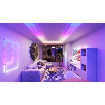Nanoleaf - SET 3x dimmbare RGBW-LED-Deckenleuchten SKYLIGHT (1×18W/230V + 2×16W/230V) 2700–6500K Wi‑Fi