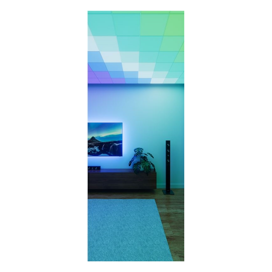 Nanoleaf - SET 3x dimmbare RGBW-LED-Deckenleuchten SKYLIGHT (1×18W/230V + 2×16W/230V) 2700–6500K Wi‑Fi