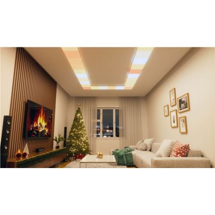 Nanoleaf - SET 3x dimmbare RGBW-LED-Deckenleuchten SKYLIGHT (1×18W/230V + 2×16W/230V) 2700–6500K Wi‑Fi