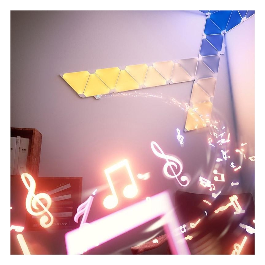 Nanoleaf - SET 15x LED-RGB-Dimmplatte RHYTHM LED/2W/230V Wi-Fi