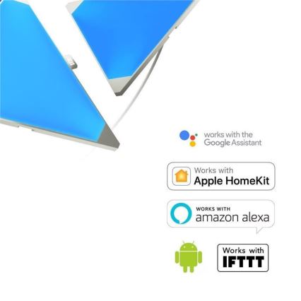 Nanoleaf - SET 15x LED-RGB-Dimmplatte RHYTHM LED/2W/230V Wi-Fi