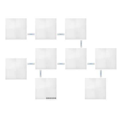 Nanoleaf - SET 9x Dimmbares LED-RGB-Panel CANVAS LED/1W/230V 1200-6500K Wi-Fi