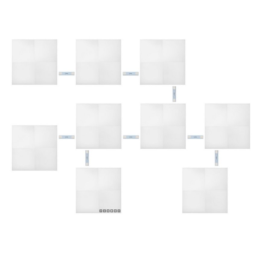 Nanoleaf - SET 9x Dimmbares LED-RGB-Panel CANVAS LED/1W/230V 1200-6500K Wi-Fi