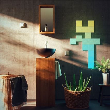 Nanoleaf - SET 9x Dimmbares LED-RGB-Panel CANVAS LED/1W/230V 1200-6500K Wi-Fi