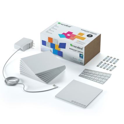 Nanoleaf - SET 9x Dimmbares LED-RGB-Panel CANVAS LED/1W/230V 1200-6500K Wi-Fi