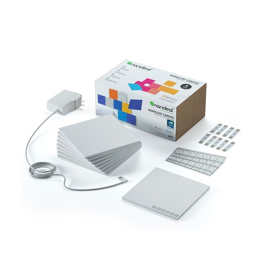 Nanoleaf - SET 9x Dimmbares LED-RGB-Panel CANVAS LED/1W/230V 1200-6500K Wi-Fi