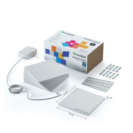 Nanoleaf - SET 9x Dimmbares LED-RGB-Panel CANVAS LED/1W/230V 1200-6500K Wi-Fi
