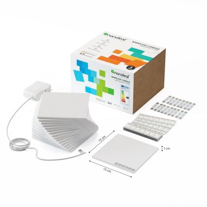 Nanoleaf - SET 17x LED-RGB-Dimmpanel CANVAS LED/1W/230V Wi-Fi