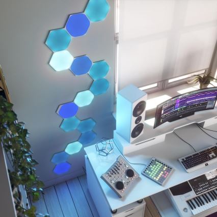 Nanoleaf - SET 3x RGB-LED-Dimmpanel HEXAGON LED/2W/230V Wi-Fi