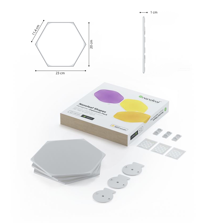 Nanoleaf - SET 3x RGB-LED-Dimmpanel HEXAGON LED/2W/230V Wi-Fi