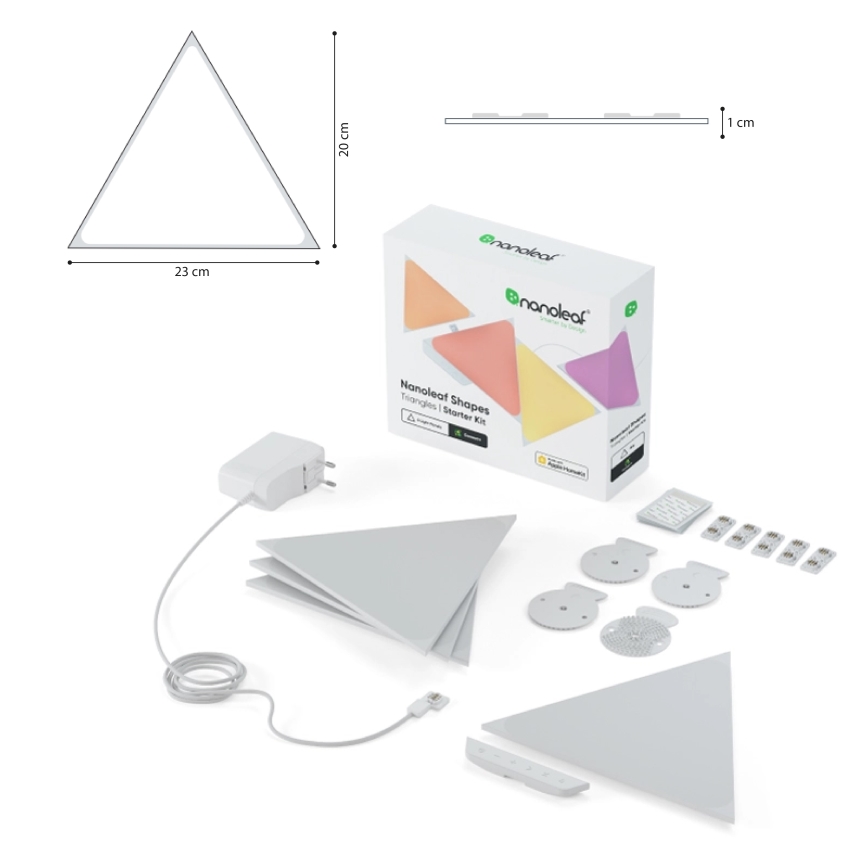 Nanoleaf - SADA 3x LED RGB dimmbares Paneel TRIANGLES LED/1W/230V Wi-Fi