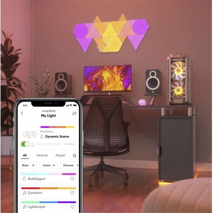 Nanoleaf -9 PACK LED RGB Dimmbares Paneel TRIANGLES LED/1,5W/230V Wi-Fi