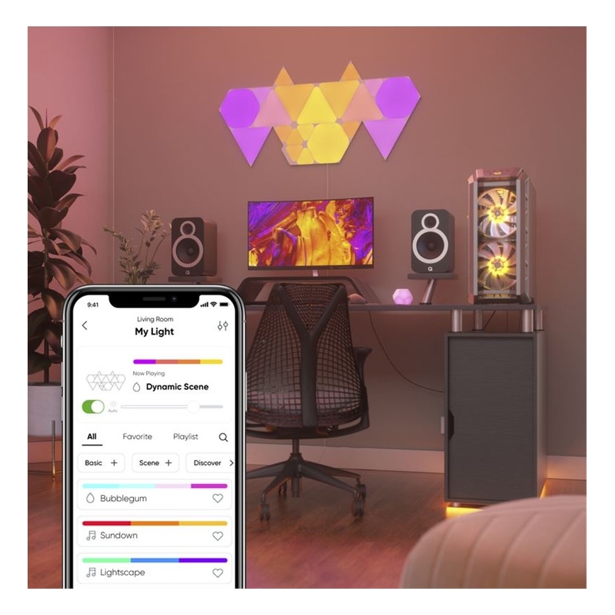 Nanoleaf -9 PACK LED RGB Dimmbares Paneel TRIANGLES LED/1,5W/230V Wi-Fi