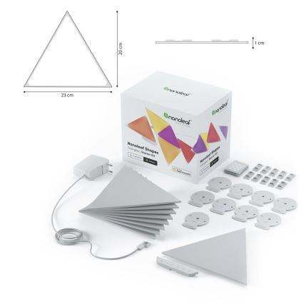 Nanoleaf -9 PACK LED RGB Dimmbares Paneel TRIANGLES LED/1,5W/230V Wi-Fi