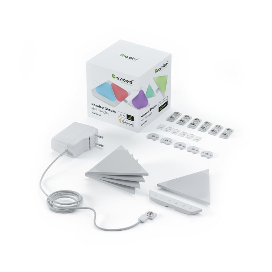 Nanoleaf - SET 5x Dimmbares LED-RGB-Panel TRIANGLES LED/0,5W/230V 1200-6500K Wi-Fi