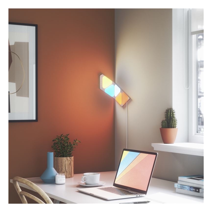 Nanoleaf - SET 5x Dimmbares LED-RGB-Panel TRIANGLES LED/0,5W/230V 1200-6500K Wi-Fi