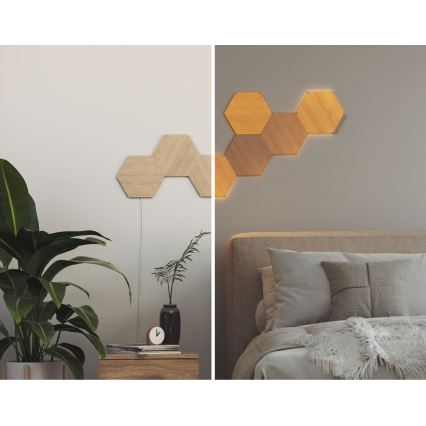 Nanoleaf - SET 3x Dimmbares LED-Panel HEXAGONS LED/2W/230V Wi-Fi