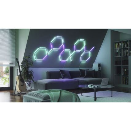 Nanoleaf - SET 9x Dimmbare LED-RGBW-Leiste LINES LED/2W/230V 1200-6000K Wi-Fi