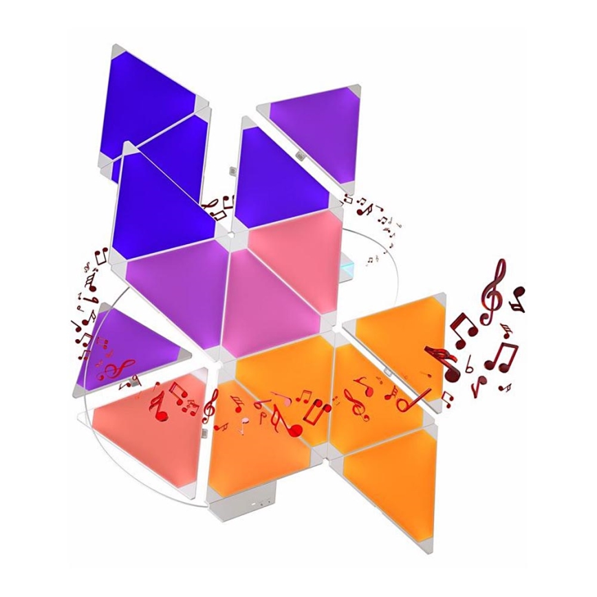 Nanoleaf - SET 15x LED-RGB-Dimmplatte RHYTHM LED/2W/230V Wi-Fi