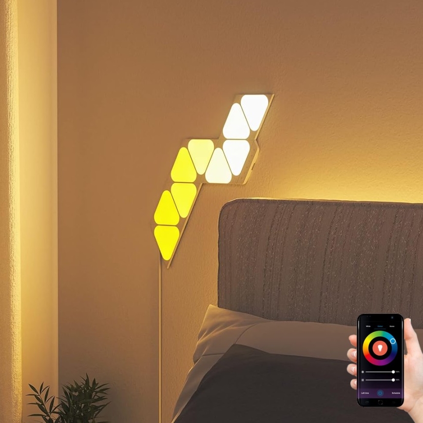 Nanoleaf – SET 9x Dimmbares LED-RGBW-Panel TRIANGLES LED/0,54W/230V 1200-6500K Wi-Fi