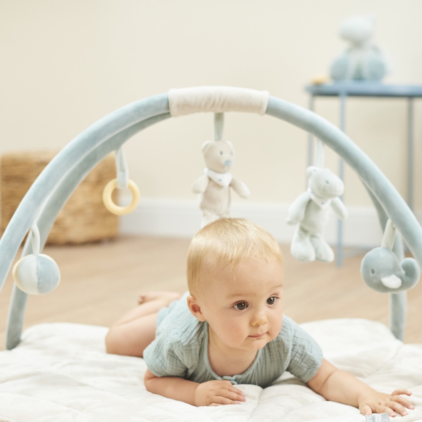 Nattou - Kinderdecke zum Spielen mit Trapez ROMEO, JULES & SALLY