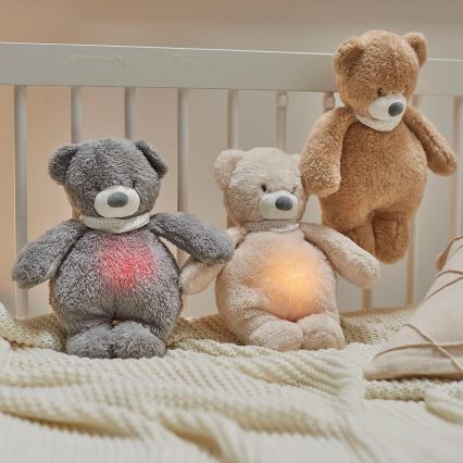 Nattou - Kuscheltier mit Melodie und Licht SLEEPY BEAR 4in1 beige