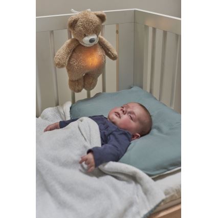 Nattou - Kuscheltier mit Melodie und Licht SLEEPY BEAR 4in1 braun