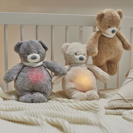 Nattou - Kuscheltier mit Melodie und Licht SLEEPY BUNNY 4in1 beige