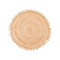 Natürlicher runder Teppich JUTA 100 cm beige