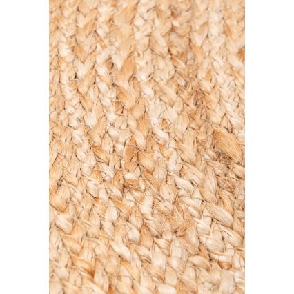 Natürlicher runder Teppich JUTA 100 cm beige