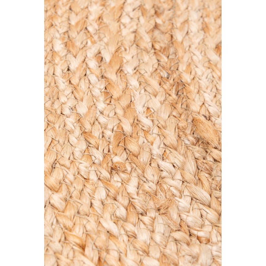Natürlicher runder Teppich JUTA 100 cm beige