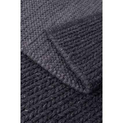 Naturteppich FIR WOOL, 120 x 170 cm, 2600 g/m², Anthrazit