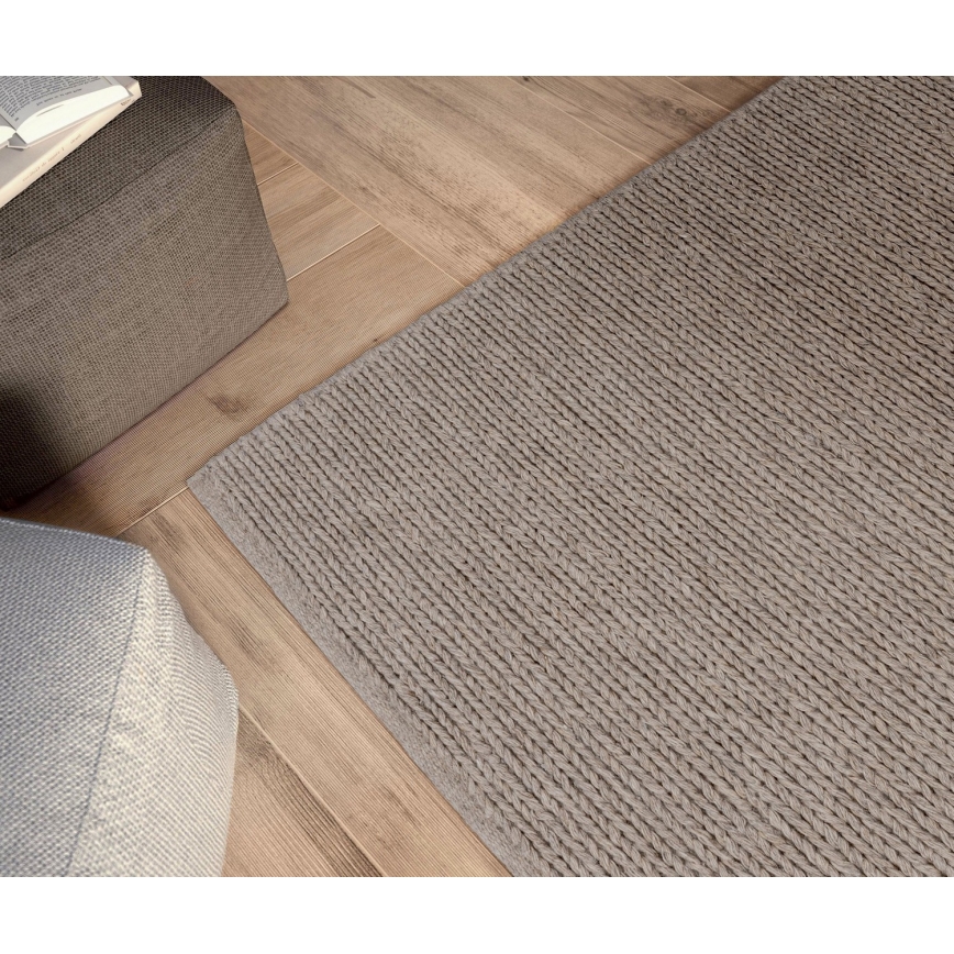 Naturteppich FIR WOOL 120x170 cm 2600 g/m2 beige