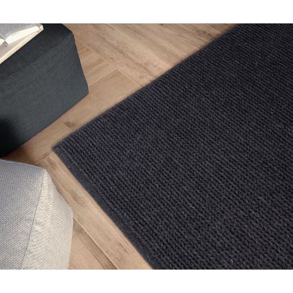 Naturteppich FIR WOOL 160x230 cm 2600 g/m2 Anthrazit