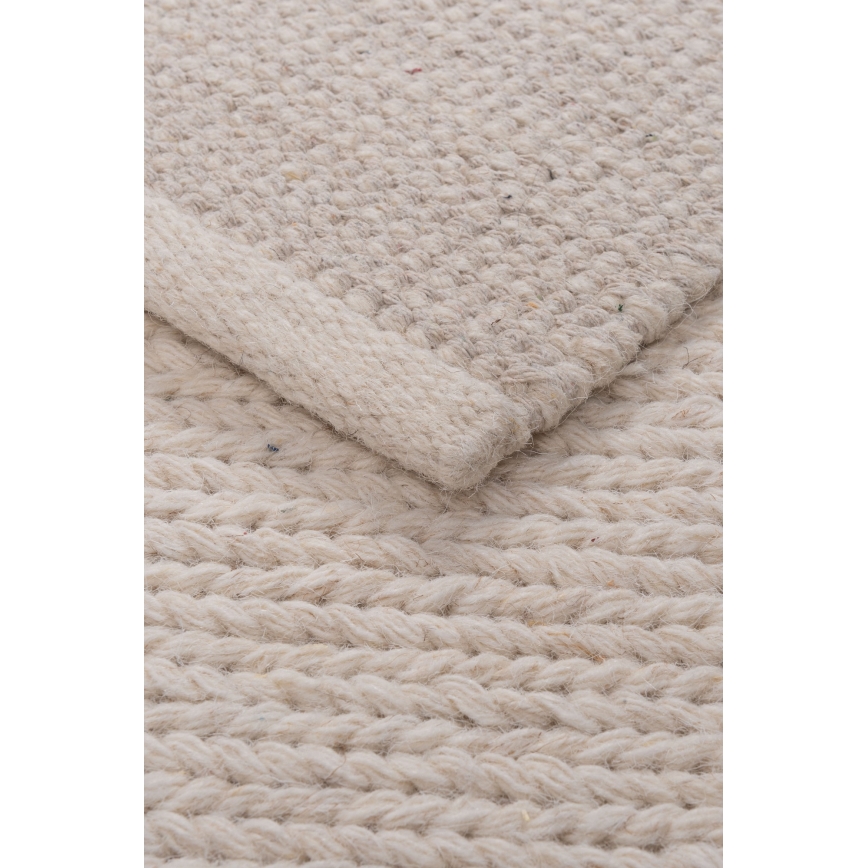 Naturteppich FIR WOOL 160x230 cm 2600 g/m2 cremefarben