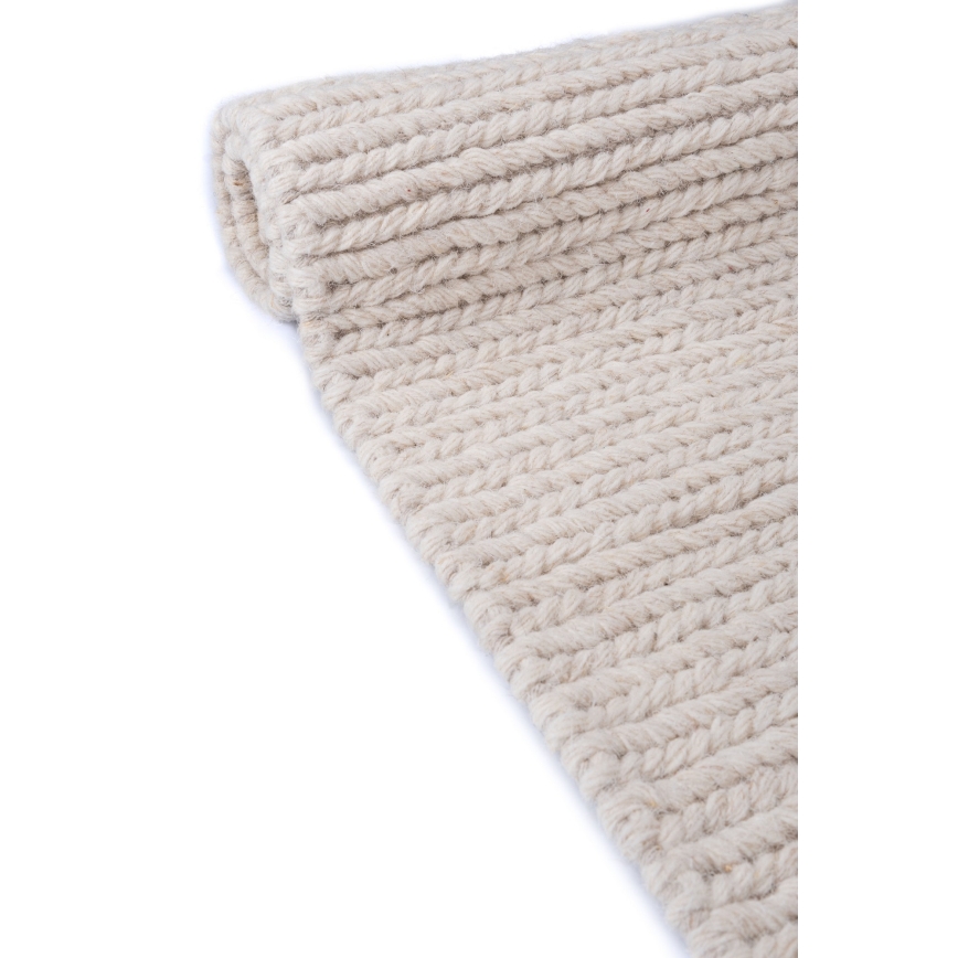 Naturteppich FIR WOOL 160x230 cm 2600 g/m2 cremefarben