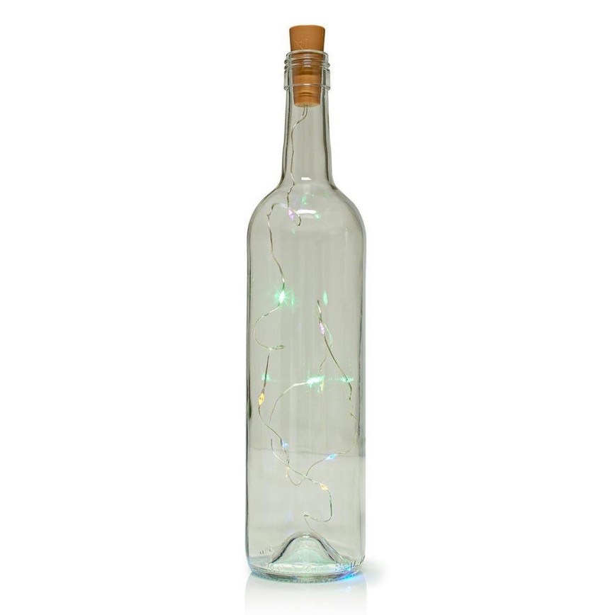 LED-Dekorationskette mit Flaschenverschluss 8xLED/3xLR44 IP44 0,798 m