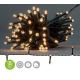 Weihnachtliche Outdoor-LED-Lichterkette 48xLED/7 Funktionen/3xAA 4,1m IP44 warmweiß