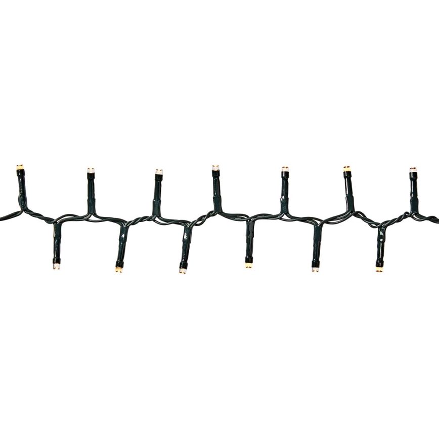 LED-Außen-Lichterkette, 560 LEDs, 7 Funktionen, 14 m, IP44, warmweiß