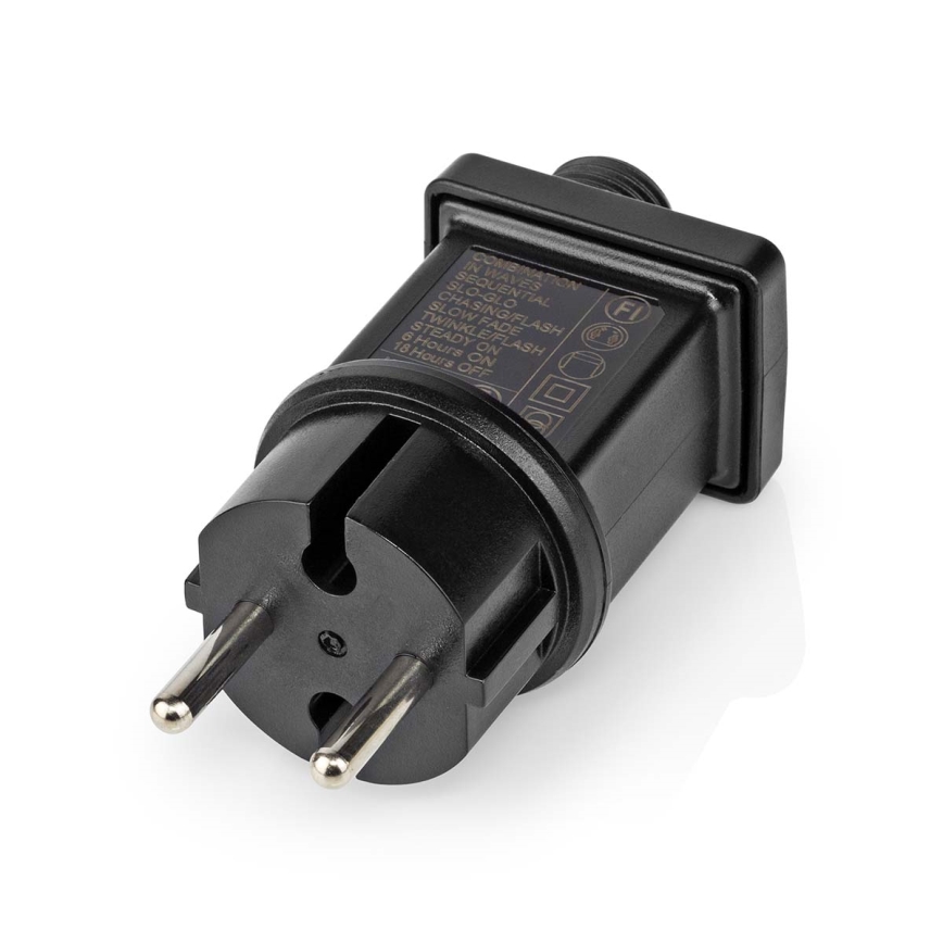 LED-Außen-Lichtervorhang 360xLED/7 Funktionen 14m IP44 kaltweiß