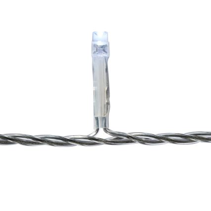 LED Außen-Weihnachts-Lichtervorhang 360xLED/7 Funktionen 14 m IP44 Kaltweiß
