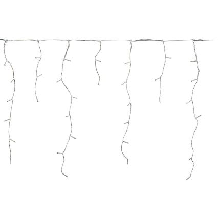 LED Außen-Weihnachts-Lichtervorhang 360xLED/7 Funktionen 14 m IP44 Kaltweiß