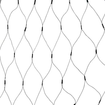 LED-Lichtervorhang für den Außenbereich, 320 LEDs / 7 Funktionen, 6 m, IP44, warmweiß