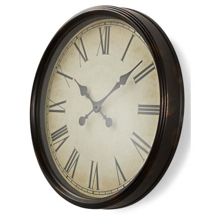 Wanduhr 1xAA d. 50 cm beige/schwarz