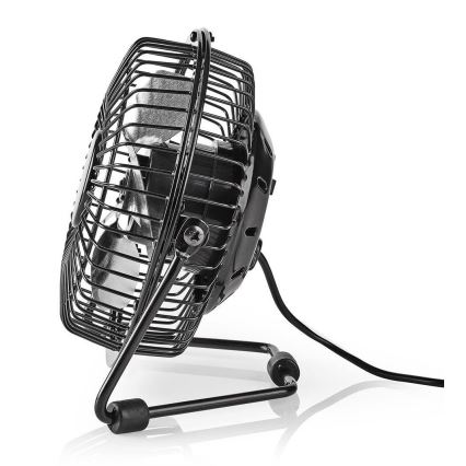 Tischventilator 3W/USB 10 cm schwarz