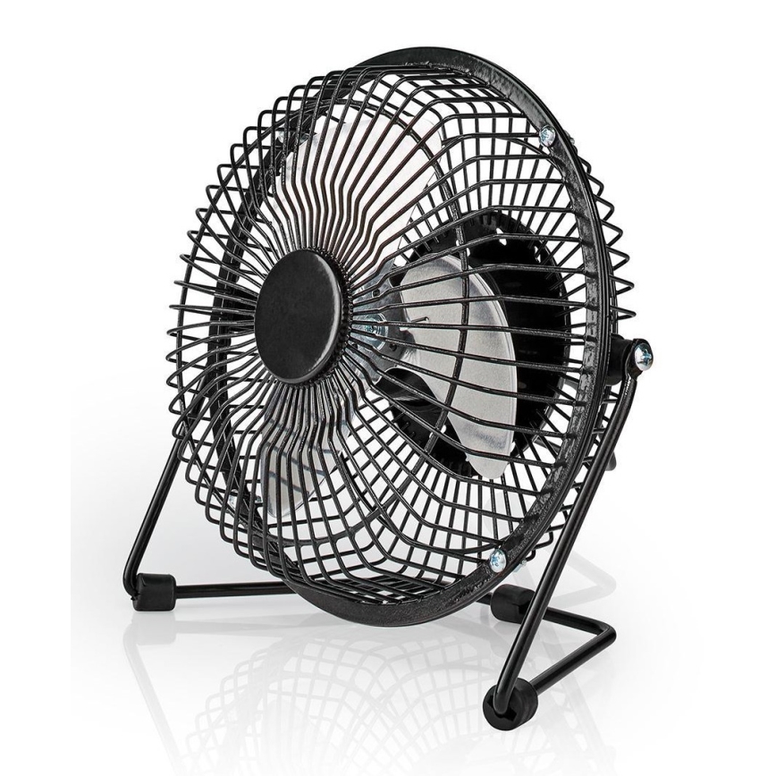 Tischventilator 3W/USB 15 cm schwarz
