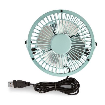 Tischventilator 3W/USB 10 cm blau